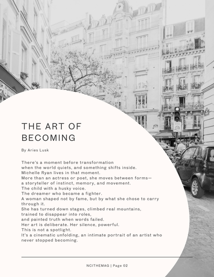 NCI: The Mag — DIGITAL EDITION | Michelle Ryan “The Art of Becoming”