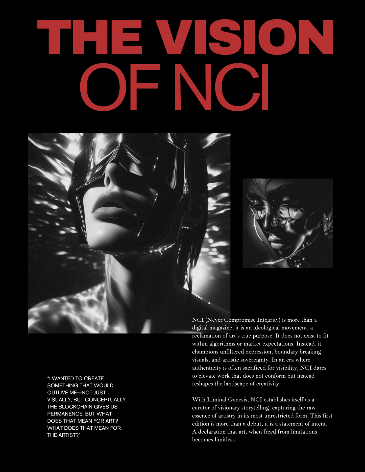 NCI: The Mag — "Liminal Genesis" | 24-Page Limited Edition Print
